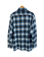 ラディアル RADIALL CHEV - REGULAR COLLARED SHIRT L/S シャドーチェックネルシャツ 青×白 チェック柄 Navy Check RAD-24SS-SH003-01 長袖シャツ マルチカラー Lサイズ 101MT-5147