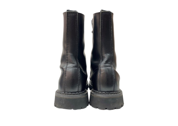 デモニア DEMONIA ROCKY-10 ロッキー スチールトゥ レースアップ パンク ロング シューズ 黒 メンズ靴 ブーツ その他 ブラック サイズ 9M 104S-979