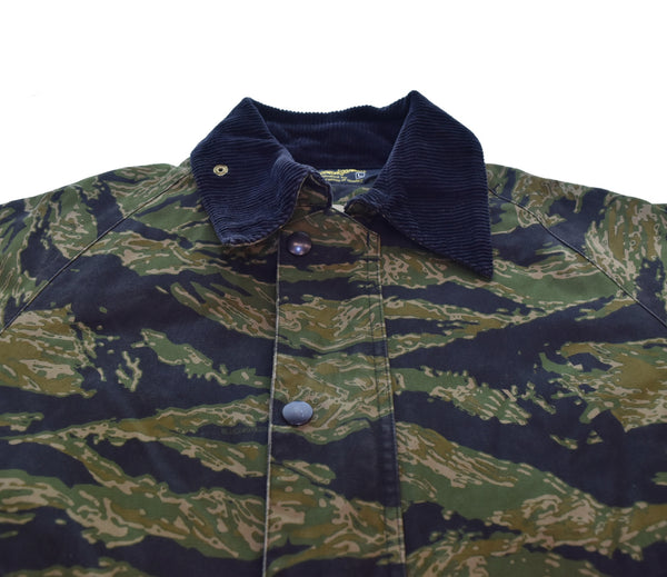 ブルコ BLUCO WORK GARMENT HORSE RIDE COAT Tiger stripe ホースライドコート タイガーストライプ ジャケット マルチカラー Lサイズ 103MT-3327