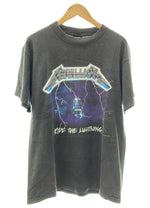 バンドTシャツ BAND-T 90's METALLICA メタリカ Ride the Lightning giant 1994 フェード 両面プリント 黒 Tシャツ プリント ブラック Lサイズ 104MT-267