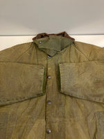 バブアー BARBOUR 90's 90年代 3ワラント BEAUFORT ビューフォート ワックス コットン オイルドジャケット ハーフコート VINTAGE ヴィンテージ A150 C46 ジャケット カーキ 101MT-5239