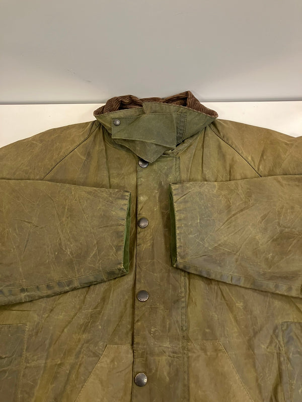 バブアー BARBOUR 90's 90年代 3ワラント BEAUFORT ビューフォート ワックス コットン オイルドジャケット ハーフコート VINTAGE ヴィンテージ A150 C46 ジャケット カーキ 101MT-5239