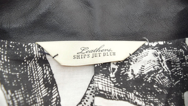シップス SHIPS SHIPS JET BLUE NOWARTT ダブルライダースジャケット 黒 124-35-0018 ジャケット ブラック Lサイズ 103MT-2083