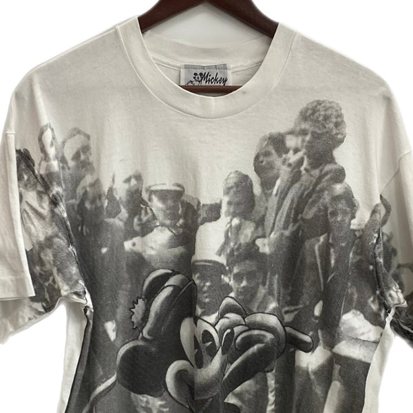 【曜日割引対象外】 US古着 ディズニー Disney MICKEY by Jerry Leigh ミッキーマウス Tシャツ ホワイト 201MT-3645 VB