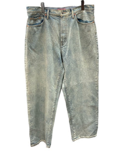 シュプリーム SUPREME 23SS Baggy Jean Dirty Indigo バギー ジーンズ ダーティ インディゴ デニム 青 刺繍 デニム ブルー サイズ34 104MB-204