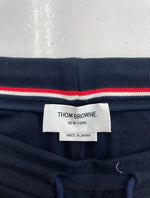 トムブラウン THOM BROWNE NEW YORK SWEAT HALF PANTS スウェット ハーフ パンツ トリコロール ショート ズボン 紺 ライン MJQ090A-06168415 ハーフパンツ ネイビー サイズ 0 104MB-136