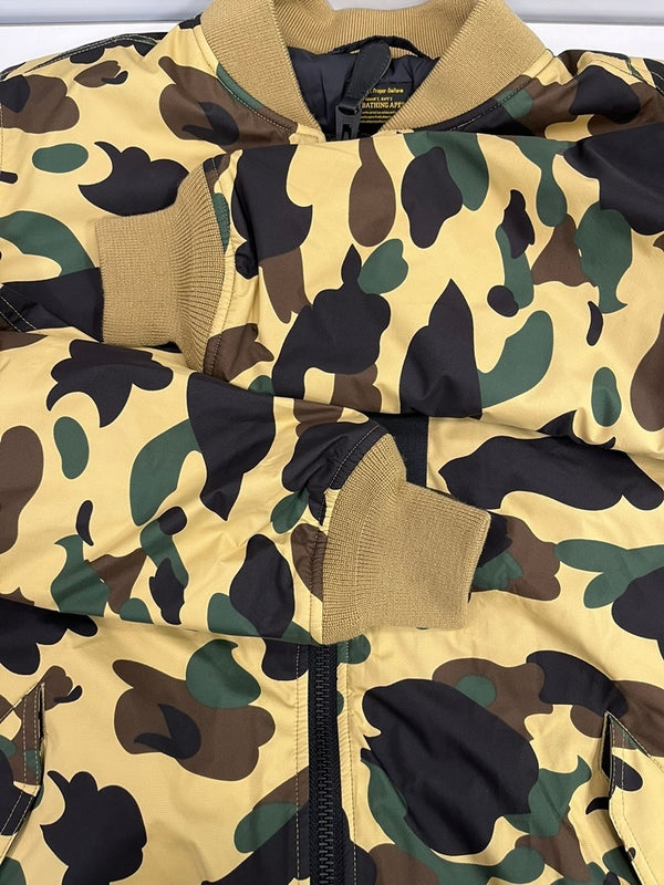 ア ベイシング エイプ A BATHING APE 1st CAMO MA-1 WIND STOPPER フライトジャケット ボンバージャケット カモフラ  001HJC301010X ジャケット マルチカラー Lサイズ 101MT-5299