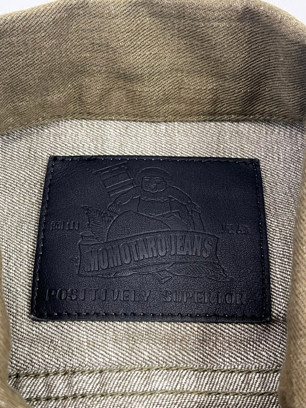 桃太郎ジーンズ MOMOTARO JEANS 2nd Type 10.5oz グリーンデニム ジャケット Gジャン MXGJ1003 ジャケット グリーン Mサイズ 101MT-5008