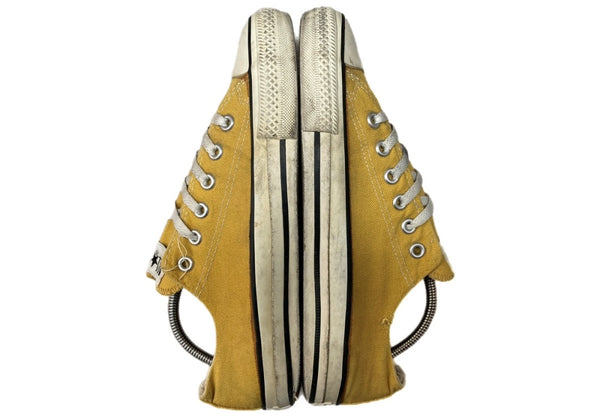 コンバース CONVERSE 90s ALL STAR LOW オールスターロー キャンバス ヴィンテージ USA製 丸ロゴ シューズ マスタード 黄 メンズ靴 スニーカー イエロー US7 104S-890