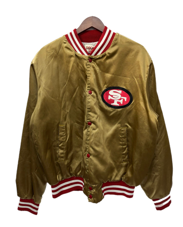 【曜日割引対象外】 ロッカーライン LOCKER LINE San Francisco 49ERS NFL スタジャン ジャケット ゴールド Lサイズ 201MT-2884 VB