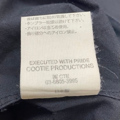 クーティープロダクションズ COOTIE PRODUCTIONS T/W Sucker Open Collar S/S Shirt 半袖シャツ ブラック Sサイズ 201MT-3368