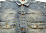 シュプリーム SUPREME 24AW DISTRESSED SELVEDGE TRUCKER JACKET ディストレスト セルビッジ トラッカー ジャケット デニム ジャケット青 ジャケット ブルー LLサイズ 103MT-1374