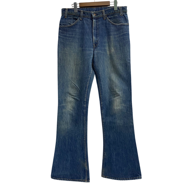 【曜日割引対象外】 リーバイス Levi's 70's 646 USA製 フレア ブーツカット ベルボトム デニム ブルー W34 L34サイズ 201MB-1205 VB