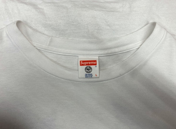 シュプリーム SUPREME New York Yankees ニューヨークヤンキース Box Logo Tee ボックスロゴ 半袖 カットソー バックプリント WHITE 白 Tシャツ ロゴ ホワイト Lサイズ 104MT-717