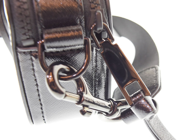 マークジェイコブス MARC JACOBS  THE SNAPSHOT ザ スナップショット ロゴストラップ ダブル ショルダーバッグ  バッグ レディースバッグ ショルダーバッグ・メッセンジャーバッグ ブラック 103B-161