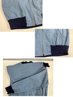 ヴィンテージ vintage 60's 60年代 HERCULES Outerwear by Sears タグ シアーズ ヘラクレス ストア系  SERVAL ZIP コットンジャケット ブルゾン タンカー ボンバージャケット シャンブレー 44 ジャケット ブルー Mサイズ 101MT-4120