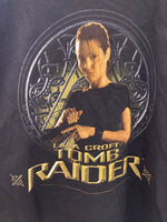 ヴィンテージ vintage 00s ©2001 Tomb Raider トゥームレイダー ララ クロフト MOVIE Tshirt ムービーTシャツ 映画 黒 US古着 XL Tシャツ ブラック LLサイズ 101MT-2987