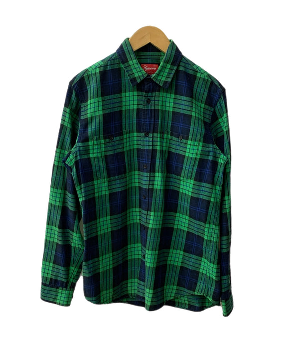 シュプリーム SUPREME Bright Plaid Flannel Shirt 長袖シャツ グリーン Mサイズ 201MT-2685