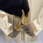 【曜日割引対象外】 ヴィンテージ vintage 40’s Circle A Western Wear Rayon Gabardine Shirt USA製 長袖シャツ ベージュ 201MT-4446 VB