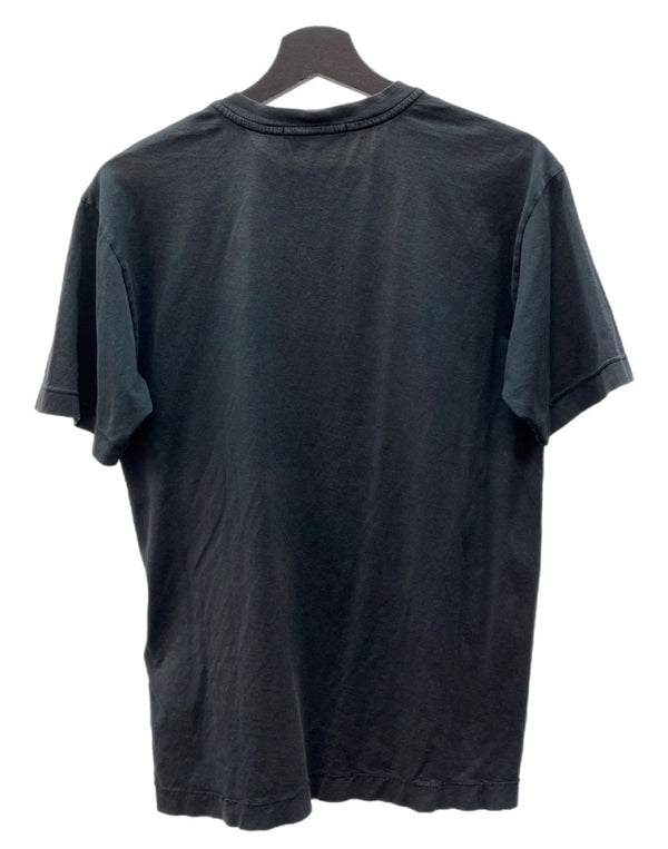 ストーンアイランド STONE ISLAND LOGO S/S T-Shirt ロゴ 半袖 Tシャツ クルーネック 刺繍パッチ 黒 741524113 Tシャツ ロゴ ブラック Sサイズ 104MT-2344