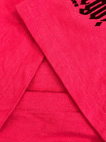 US US古着 90’s 90年代 ONEITA オールドイングリッシュ フロッキープリント MADE IN USA アメリカ製 VINTAGE ヴィンテージ シングルステッチ Tシャツ ピンク Lサイズ 101MT-4573