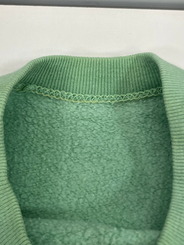 ヴィンテージ vintage 50's～60's 50～60年代 染み込みプリント ラグラン 4本針 フラットシーマ 半袖スウェット - スウェット グリーン 101MT-4962