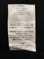 シンヤコヅカ SHINYA KOZUKA 24SS SHORT GIANT TEE ショート ジャイアント Tシャツ ロンT 長袖 ラメ カットソー 黒 240ISK66 ロンT 総柄 ブラック Mサイズ 104MT-1604