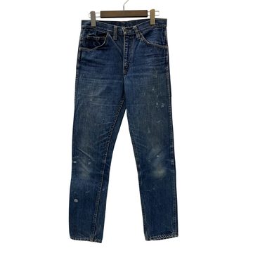 【曜日割引対象外】 リーバイス Levi's 60's Big E テーパード デニムパンツ スーパースリム 刻印M 42TALON USA製 デニム ブルー 201MB-801 VB