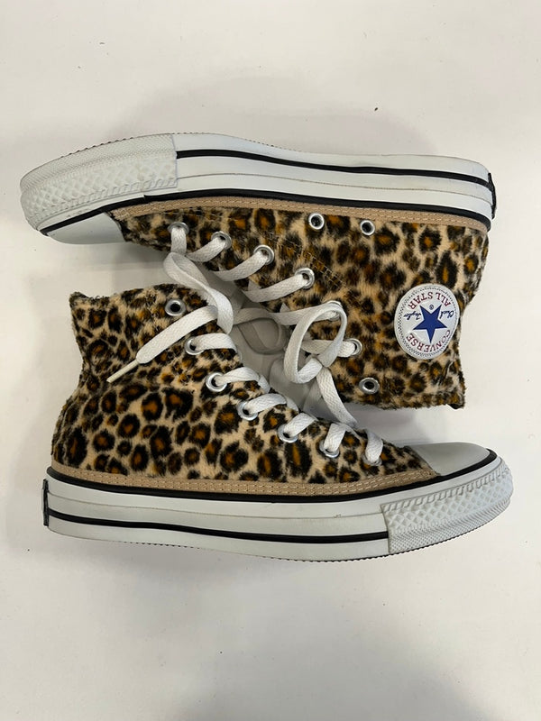 コンバース CONVERSE LEOPARD HI BROWN レオパード HI ブラウン 豹柄 ヒョウ柄 ファー  レディース靴 スニーカー ブラウン 23cm 101sh-2366