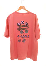 パタゴニア PATAGONIA 90s USA製 鳥 胸ロゴ プリント半袖Tシャツ  Tシャツ ピンク LLサイズ 103MT-1896