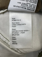 アール サーティーン R13 ペイント カモフラージュ カーゴパンツ R13M1172-15 マルチカラー 34 601MB-4