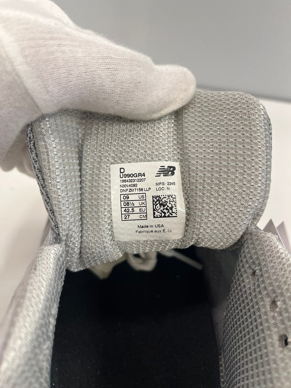 ニューバランス new balance 990v4 Grey Silver グレー シルバー U990GR4 メンズ靴 スニーカー グレー 27cm 101sh-2268