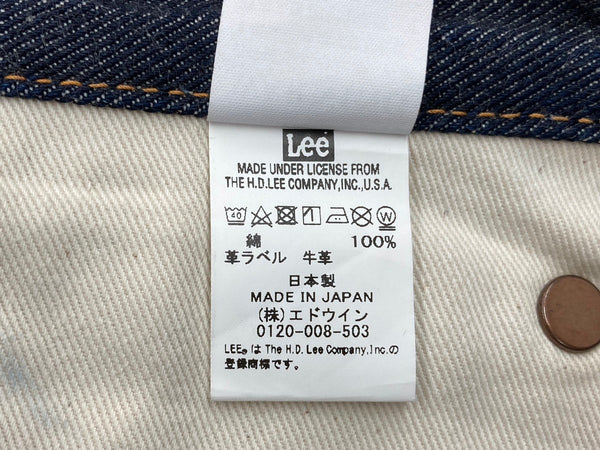リー Lee THE ARCHIVES RIDERS 101-Z 1954 MODEL センター黒 復刻 片爪 ジーンズ ジーパン 濃紺 無地 LM6341 デニム ネイビー サイズ 38 104MB-297