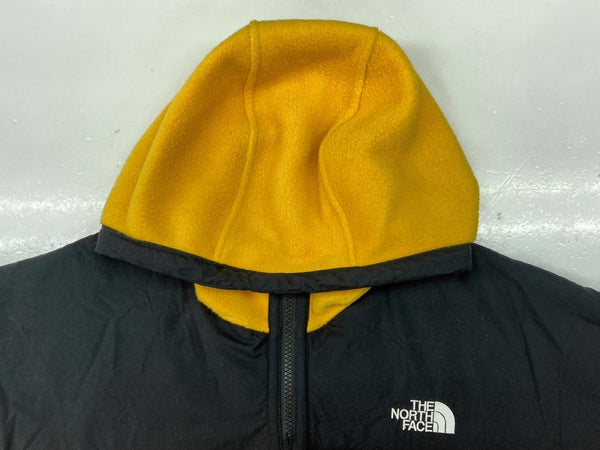 ザノースフェイス THE NORTH FACE HIM FLEECE PARKA ヒム フリース パーカー ボア アノラック アウター アウトドア 黄色 黒 NA72031 ジャケット ロゴ イエロー XSサイズ 104MT-892