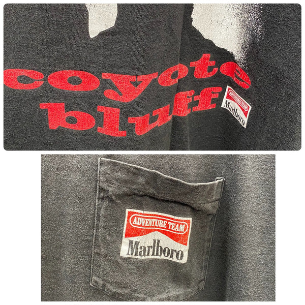 【曜日割引対象外】 ヴィンテージ vintage 90's Marlboro コヨーテ coyote USA製 Tシャツ ブラック XLサイズ 201MT-4178 VB