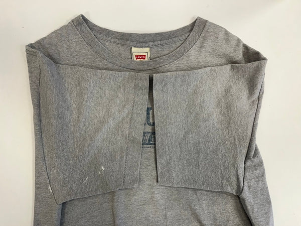 リーバイス Levi's 90s ©1995 Vintage ヴィンテージ USA製 ロゴTシャツ プリントTシャツ US古着 シングルステッチ Tシャツ グレー Mサイズ 101MT-4837