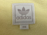 アディダス adidas 万国旗タグ トラックジャケット フルジップ トレフォイルロゴ CLUB Y2K フィリピン製 YELLOW 黄色 NAVY ネイビー 紺 184806 AGC002 ジャージ プリント イエロー 2XS 104LT-216