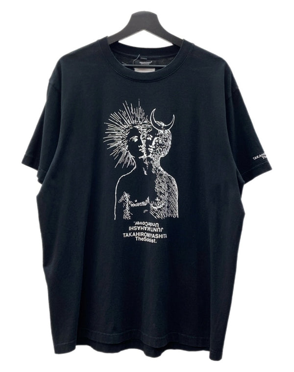 アンダーカバー UNDERCOVER × TAKAHIROMIYASHITA TheSoloist. ソロイスト PRINT T-SHIRT プリント Tシャツ 半袖 黒 Tシャツ プリント ブラック Lサイズ 104MT-1597