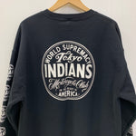 トウキョウインディアンズモーターサイクル  TOKYO INDIANS MC 東京インディアンズ GILDAN スウェット ブラック Lサイズ 201MT-3782