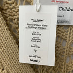 ダイリク DAIRIKU 21SS Children Hand Knitting Cardigan カーディガン ベージュ Fサイズ 201MT-4808