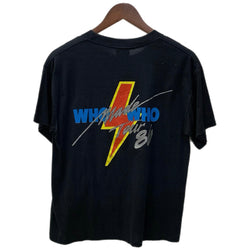 【曜日割引対象外】 バンド band 80's 80s 80年代 1986 AC/DC Who Made Who Tour Band T-shirt Tシャツ ブラック Mサイズ 201MT-3613 VB