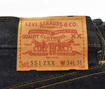 リーバイス Levi's 551ZXX DEAD STOCK デッドストック アメリカ製 復刻 555 バレンシア 工場 98年製 LVC BIG E 隠しリベット 505 551-0006 デニム ブルー W34L36 103MB-599