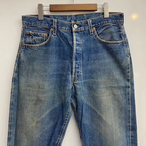 【曜日割引対象外】 リーバイス Levi's 90's 501 バレンシア USA製  555 赤耳 110years デニム ブルー W36 L36サイズ 201MB-979 VB