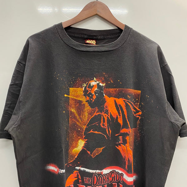 【曜日割引対象外】 ヴィンテージ vintage 90's 00's STARWARS "DARTH MAUL" USA製 Tシャツ ブラック XLサイズ 201MT-4553 VB