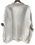 ステューシー STUSSY オールド OLD USA製 LOGO SWEATSHIRT PUMP IT UP!! プルオーバー 裏起毛 フロントプリント WHITE 白 スウェット ロゴ ホワイト Lサイズ 104MT-1787