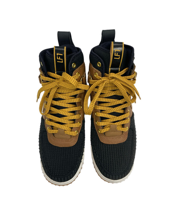 ナイキ NIKE Lunar Force 1 High Duckboot Yale Brown/Black/Gold Tone ルナフォース1  ダックブーツ エール ブラウン/ブラック 805899-202 メンズ靴 スニーカー ブラウン 26cm 101sh-1957
