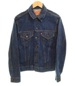 リーバイス Levi's 70's 4th 70505 0217 ケアタグ 付き スモールe small e 濃紺 DENIM TRUCKER JACKET デニム トラッカー ジャケット 44 ジャケット ブルー 103MT-3204