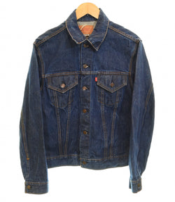 リーバイス Levi's 70's 4th 70505 0217 ケアタグ 付き スモールe small e 濃紺 DENIM TRUCKER JACKET デニム トラッカー ジャケット 44 ジャケット ブルー 103MT-3204