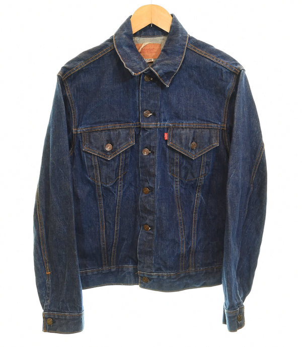 リーバイス Levi's 70's 4th 70505 0217 ケアタグ 付き スモールe small e 濃紺 DENIM TRUCKER JACKET デニム トラッカー ジャケット 44 ジャケット ブルー 103MT-3204