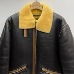 【曜日割引対象外】 リアルマッコイズ THE REAL McCOY'S TYPE D-1 ムートン フライト レザー 94-3084-A ジャケット ブラウン Mサイズ 201MT-3430 VB